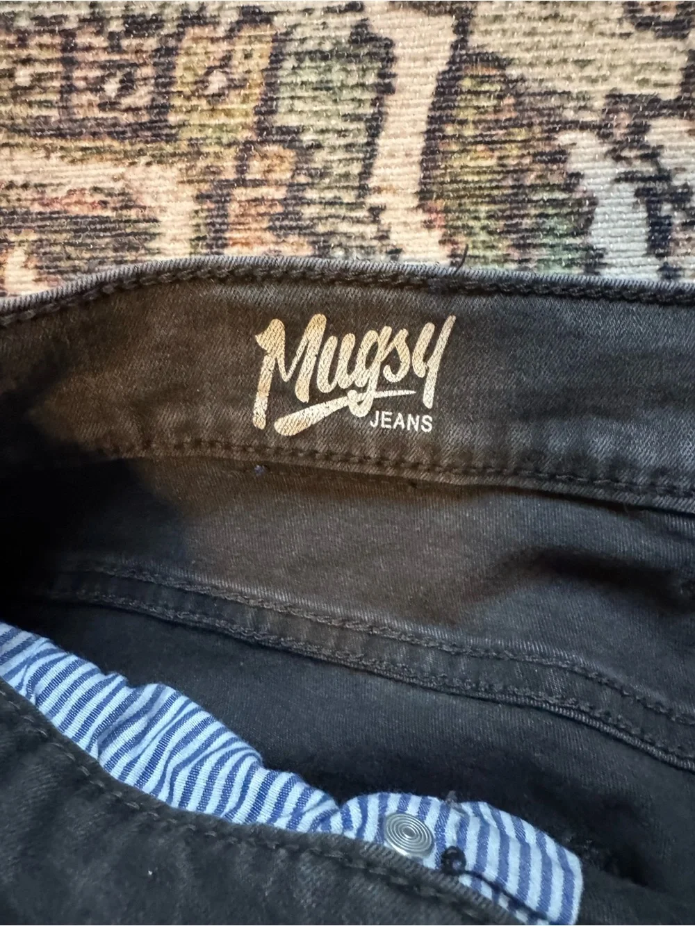 Mugsy Willys Easyknit Men's Dark Gray Slim Jeans - Classic Everyday Style 33x34